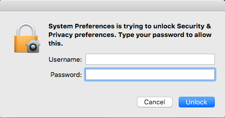 Mac Install | Password
